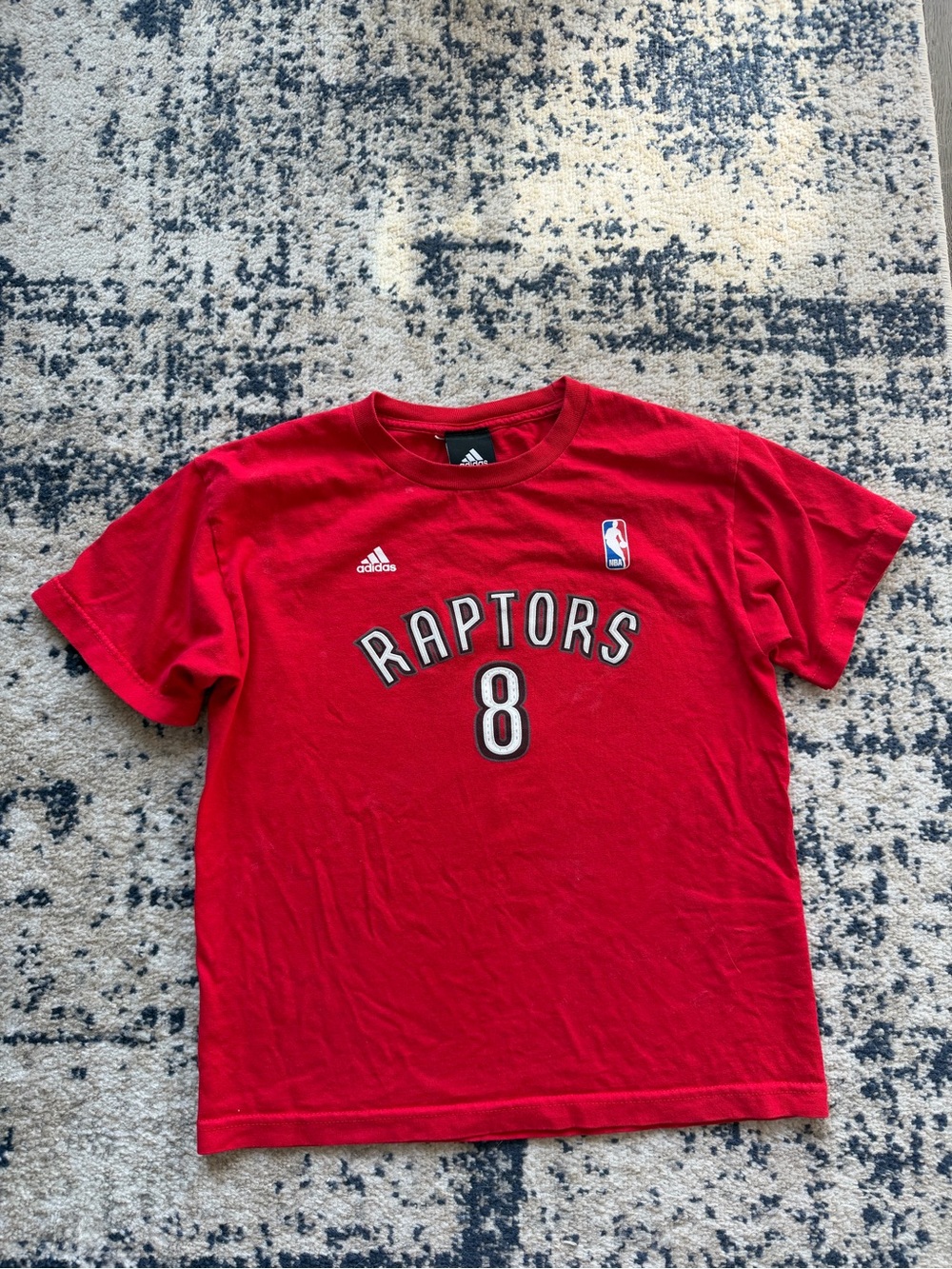 Adidas Toronto Raptors Red Jersey Tee - #8